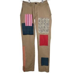 Abercrombie Custom Patchwork Rustin Athletic Slim Chino 32x32 Pants Unisex